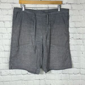 PrAna Mens Brown Breathe Shorts size L‎ Large Waist Tie LOOK